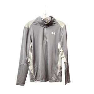Men’s Under Armour Quarter Zip long sleeves shirt Sz SM/P gray